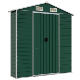 vidaXL Αποθήκη Κήπου Πράσινη 191 x 300 x 198 εκ. από Γαλβανισμένο Α...