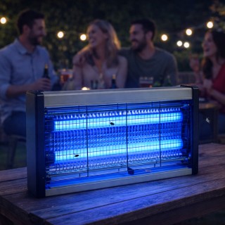 BAKAJI Λάμπα Led Αντικουνουπική & Εντομοκτόνα Εξωτερικού Χώρου (2 Τ...