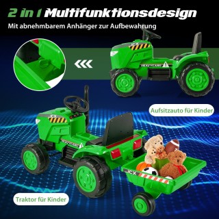 Costway Ηλεκτρικό Παιδικό Τρακτέρ με Ρυμουλκούμενο και Τηλεχειριστ... Costway Ηλεκτρικό Παιδικό Τρακτέρ με Ρυμουλκούμενο και Τηλεχειριστ...