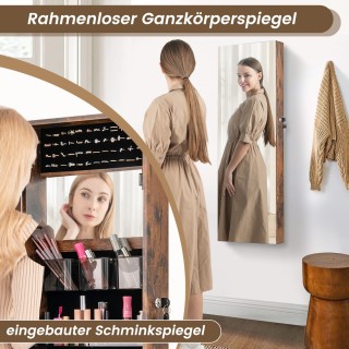 Costway Ολόσωμος Καθρέφτης και Οργανωτής Κοσμημάτων με Αποθηκευτικό...