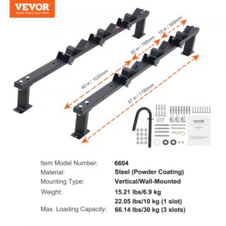 Ράφι Κοπτικών VEVOR, 3 Θέσεων, με Κλείδωμα, Τοίχου ή Τρέιλερ LYSDC... Ράφι Κοπτικών VEVOR, 3 Θέσεων, με Κλείδωμα, Τοίχου ή Τρέιλερ LYSDC...
