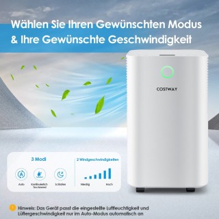 Costway Αφυγραντήρας Υψηλής Απόδοσης με Χωρητικότητα 15L/Ημέρα και ...