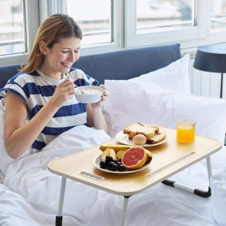 BAKAJI Πτυσσόμενο τραπεζάκι κρεβατιού καναπέ για φορητό υπολογιστή... BAKAJI Πτυσσόμενο τραπεζάκι κρεβατιού καναπέ για φορητό υπολογιστή...