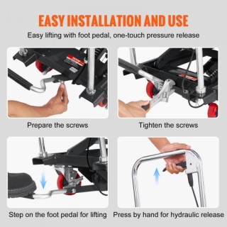 VEVOR Υδραυλικό Τραπέζι Ανύψωσης, Χωρητικότητα 500lbs, Ύψος Ανύψωση...