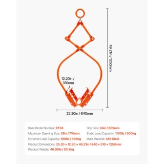 VEVOR 24 ιντσών Λαβίδες Ανύψωσης Πέτρας 2 Νυχιών Ατσάλινοι Λαβίδες ... VEVOR 24 ιντσών Λαβίδες Ανύψωσης Πέτρας 2 Νυχιών Ατσάλινοι Λαβίδες ...