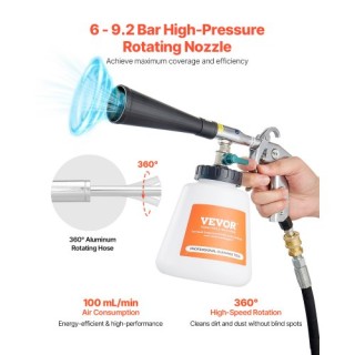 VEVOR Πιστόλι Καθαρισμού Αυτοκινήτου Υψηλής Πίεσης με Δοχείο 1L PJW... VEVOR Πιστόλι Καθαρισμού Αυτοκινήτου Υψηλής Πίεσης με Δοχείο 1L PJW...