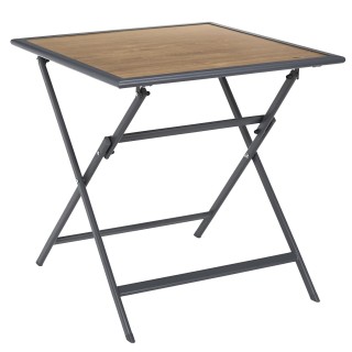 Home Deco Factory Μαύρο Μεταλλικό Πτυσσόμενο Τραπέζι με Επιφάνεια α... Home Deco Factory Μαύρο Μεταλλικό Πτυσσόμενο Τραπέζι με Επιφάνεια α...