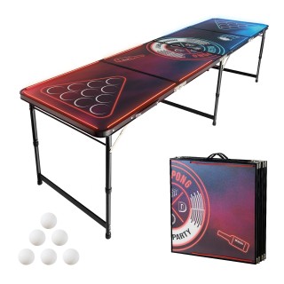 VEVOR Φορητό Τραπέζι Beer Pong 2,4 μ. με LED Φώτα, Αναδιπλούμενο, Ρ... VEVOR Φορητό Τραπέζι Beer Pong 2,4 μ. με LED Φώτα, Αναδιπλούμενο, Ρ...