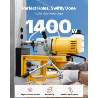 VEVOR Μαγνητικό Δράπανο 1400W 2in 0-750 RPM CLZJPDJ50MMM8SYP4V2