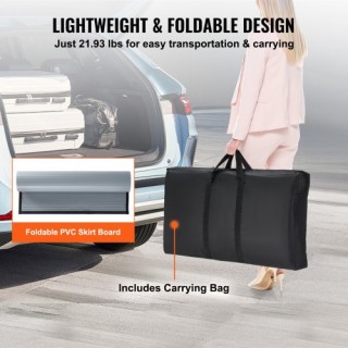 Φορητό Τραπέζι Εκθέσεων VEVOR, 90x49x94cm, Αναδιπλούμενος Πάγκος με...