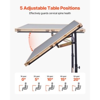 VEVOR Ρυθμιζόμενη Ξύλινη Πλατφόρμα Παζλ 1500 Τεμαχίων 86x63cm PTZ15...