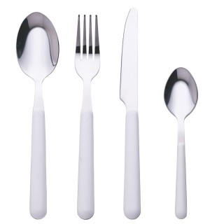 Galileo Σετ 24 μαχαιροπίρουνα από ανοξείδωτο χάλυβα με λαβή στο χρώ...