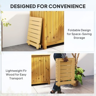 Outsunny Πτυσσόμενο Εξωτερικό Τραπέζι από Ξύλο με Επιφάνεια από Σα... Outsunny Πτυσσόμενο Εξωτερικό Τραπέζι από Ξύλο με Επιφάνεια από Σα...