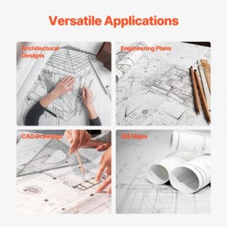 VEVOR  4 Ρολά Χαρτιού Πλοτ 36 x 150 CAD Bond  KFDYZ2INCH364YY5FV0