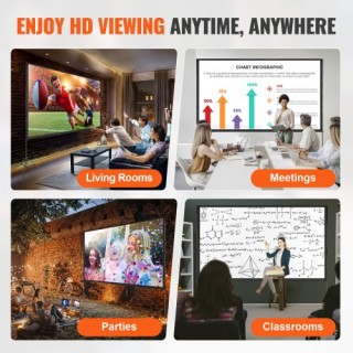 Οθόνη Προβολής VEVOR 150 με Βάση για Εξωτερική Χρήση  TYPM20ZJSLJ18...