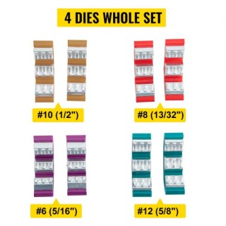 VEVOR Εργαλείο Χειροκίνητης Πρέσας Υδραυλικών Σωλήνων 71550 με 4 Μή...