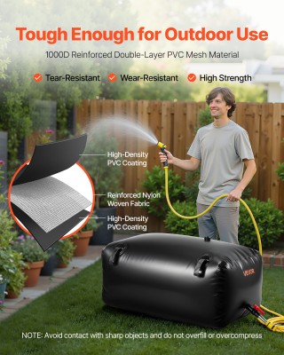 VEVOR Φορητή Αναδιπλούμενη Αποθήκη Νερού 240L, Ανθεκτικός Σάκος 100... VEVOR Φορητή Αναδιπλούμενη Αποθήκη Νερού 240L, Ανθεκτικός Σάκος 100...