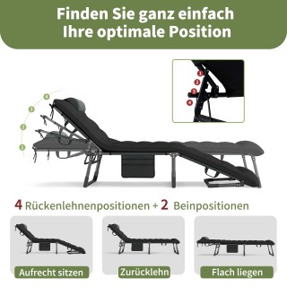 Costway Σπαστό Κρεβάτι Κατασκήνωσης με Αφαιρούμενο Μαξιλαρωτό Στρώμ...
