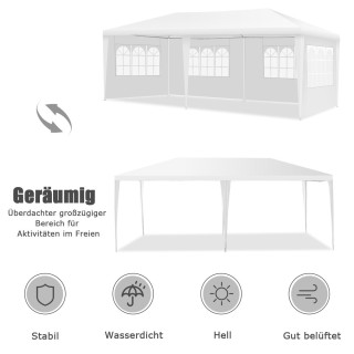 Costway Ευρύχωρη και Ανθεκτική Τέντα Εκδηλώσεων 6x3m με Αφαιρούμεν... Costway Ευρύχωρη και Ανθεκτική Τέντα Εκδηλώσεων 6x3m με Αφαιρούμεν...