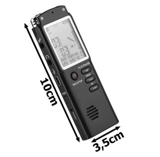 Ψηφιακός Καταγραφέας Φωνής MP3 player 8GB Μικρόφωνο και Ακουστικά 5...