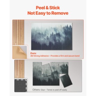 VEVOR 8 Πακέτο Αυτοκόλλητα Ακουστικά Πάνελ 15.8 x 11.8 ίντσες για Σ...