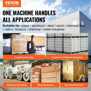 VEVOR Πνευματικό Εργαλείο Δεσίματος για 1/2-3/4 PP/PET  QDKZJQD1271...