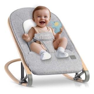 Χειροκίνητο Relax Μωρού 2 σε 1 για Παιδί έως 9kg Γκρι NK-53 Nukido