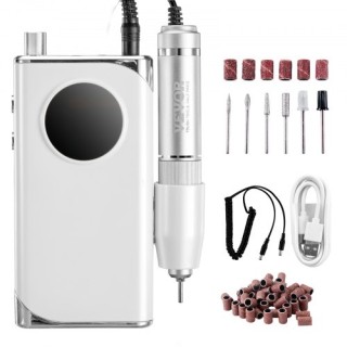 Ηλεκτρικός Επαναφορτιζόμενος Τροχός Νυχιών VEVOR 40000RPM με Οθόνη ... Ηλεκτρικός Επαναφορτιζόμενος Τροχός Νυχιών VEVOR 40000RPM με Οθόνη ...