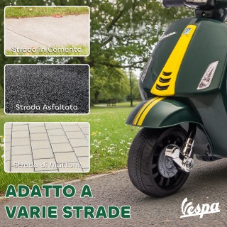 AIYAPLAY Παιδική Ηλεκτρική Μοτοσυκλέτα με Άδεια Vespa, Επαναφορτιζό...