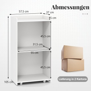 Costway Ομιλητή Έδρανα Κινητή με 4 Ρόδες Πολλαπλών Χρήσεων και 2 Ρά... Costway Ομιλητή Έδρανα Κινητή με 4 Ρόδες Πολλαπλών Χρήσεων και 2 Ρά...