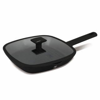 Berlinger Haus Αντικολλητικό Τηγάνι Grill 28cm με Γυάλινο Καπάκι, M...