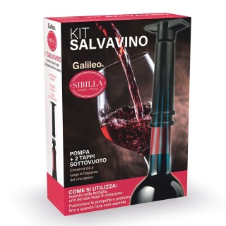 Galileo Σύστημα διάσωσης κρασιού με χειροκίνητη αντλία και 2 αεροστ...