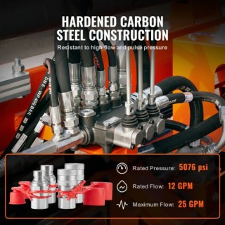 Υδραυλικοί Συζεύκτες VEVOR 1/2 με Καπάκια Σκόνης YYKSJT2DISO1BYN6NV0 Υδραυλικοί Συζεύκτες VEVOR 1/2 με Καπάκια Σκόνης YYKSJT2DISO1BYN6NV0