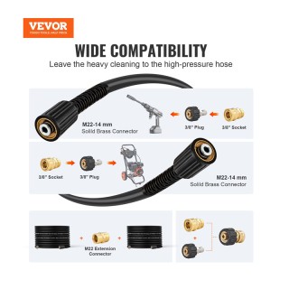 Εύκαμπτο Λάστιχο Υψηλής Πίεσης για Πλυστικό 1/4 30.5 m 4200 PSI VEV... Εύκαμπτο Λάστιχο Υψηλής Πίεσης για Πλυστικό 1/4 30.5 m 4200 PSI VEV...