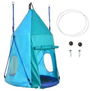 Outsunny Garden Swing με σκηνή για παιδιά 3-8 ετών, Ø100cm και ρυθμ... Outsunny Garden Swing με σκηνή για παιδιά 3-8 ετών, Ø100cm και ρυθμ...