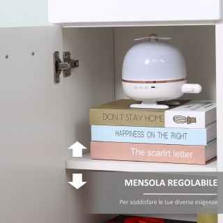 kleankin Ξύλινο Ντουλάπι Μπάνιου με Συρτάρι και 1 Ντουλάπα Πόρτας μ...