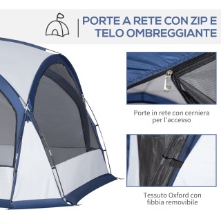 Σκηνή Camping Outsunny 6-8 ατόμων, 4 πόρτες με φερμουάρ, τσάντα και... Σκηνή Camping Outsunny 6-8 ατόμων, 4 πόρτες με φερμουάρ, τσάντα και...