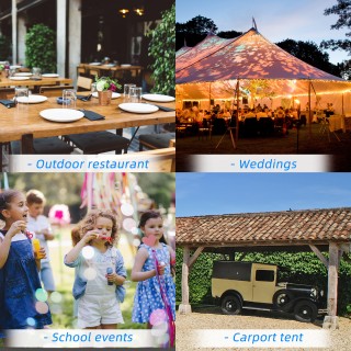 Outsunny πάρτι τέντα 7,95x3,95m με αρθρωτές πόρτες, μανταλάκια και ... Outsunny πάρτι τέντα 7,95x3,95m με αρθρωτές πόρτες, μανταλάκια και ...