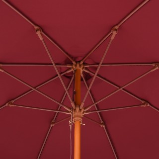 Outsunny ομπρέλα κήπου με κόκκινο πολυεστερικό αντιανεμικό κουβούκλ...