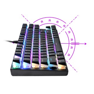 Ενσύρματο Μηχανικό Πληκτρολόγιο USB με RGB Φωτισμό US Blue Blitz Cl...