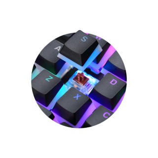 Ενσύρματο Μηχανικό Πληκτρολόγιο USB με RGB Φωτισμό US Brown Blitz C... Ενσύρματο Μηχανικό Πληκτρολόγιο USB με RGB Φωτισμό US Brown Blitz C...