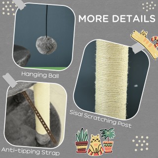 PawHut Ξυστός για γάτες με μπαστούνια σιζάλ, κρεβάτι με μαξιλάρι κα... PawHut Ξυστός για γάτες με μπαστούνια σιζάλ, κρεβάτι με μαξιλάρι κα...