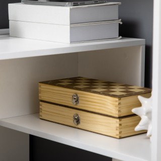 HOMCOM Μοντέρνο Γωνιακό Γραφείο Νοβιοσανίδας με Ράφι 4 Επιπέδων για...