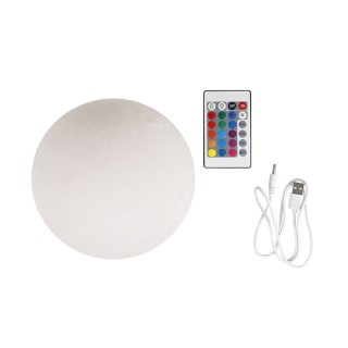 Επαναφορτιζόμενο Φωτιστικό Φεγγάρι 3D με 16 LED Χρώματα και Τηλεχει... Επαναφορτιζόμενο Φωτιστικό Φεγγάρι 3D με 16 LED Χρώματα και Τηλεχει...