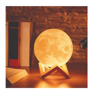 Επαναφορτιζόμενο Φωτιστικό Φεγγάρι 3D με 16 LED Χρώματα και Τηλεχει... Επαναφορτιζόμενο Φωτιστικό Φεγγάρι 3D με 16 LED Χρώματα και Τηλεχει...