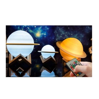 Επαναφορτιζόμενο Φωτιστικό Κρόνος 3D με Τηλεχειριστήριο GloBrite DB...