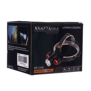 Τριπλός Επαναφορτιζόμενος Φακός Κεφαλής LED CREE T6 Kraft&Dele KD-1245 Τριπλός Επαναφορτιζόμενος Φακός Κεφαλής LED CREE T6 Kraft&Dele KD-1245