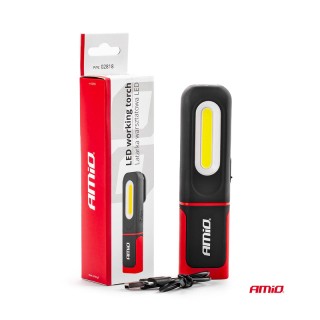 Επαναφορτιζόμενος Φακός Συνεργείου Χειρός LED WT08 AMiO 02818