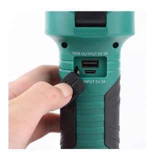 Επαναφορτιζόμενος LED USB Φακός Εργασίας με 3 Πτυσσόμενες Κεφαλές 6...