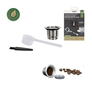Επαναγεμιζόμενη Κάψουλα Καφέ Espresso από Ανοξείδωτο Ατσάλι για Καφ...